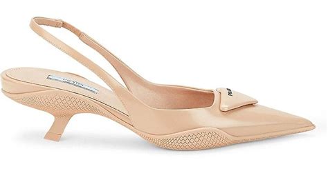 prada slingback dupe|Prada slingback kitten heel.